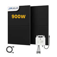 Kit de centrale solaire EcoFlow pour balcon, panneaux solaires bifaciaux 890/1000 Wc, onduleur 800 W, Powerness
