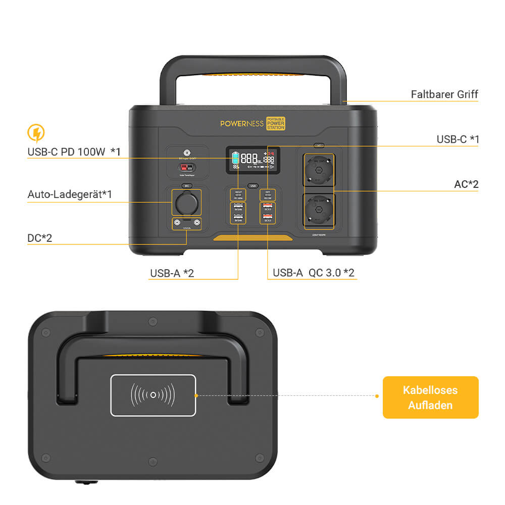 Powerness Hiker U1000 Tragbare Powerstation