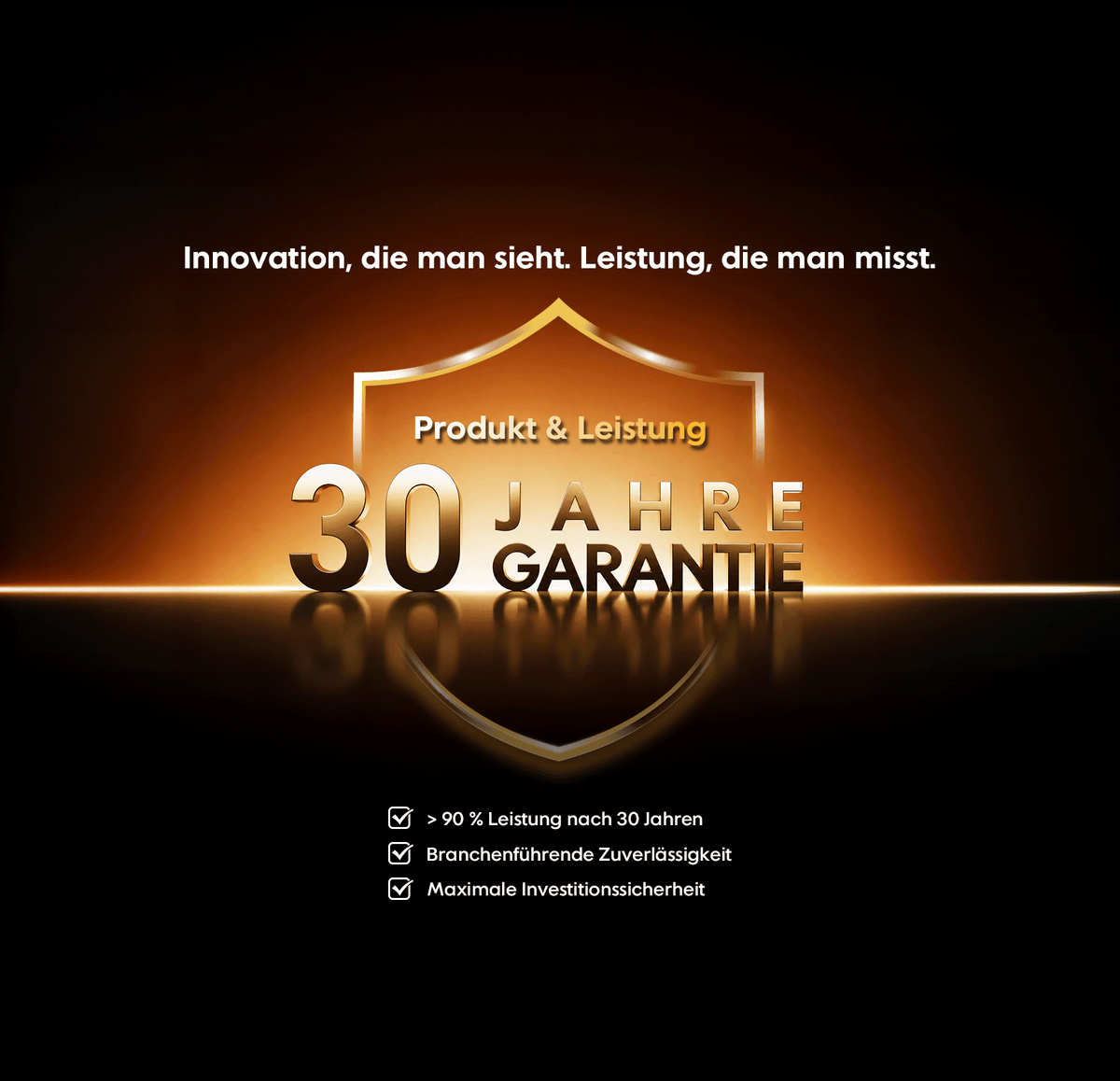 30 Jahre Premium-Garantie: Messbare Leistung für Jahrzehnte