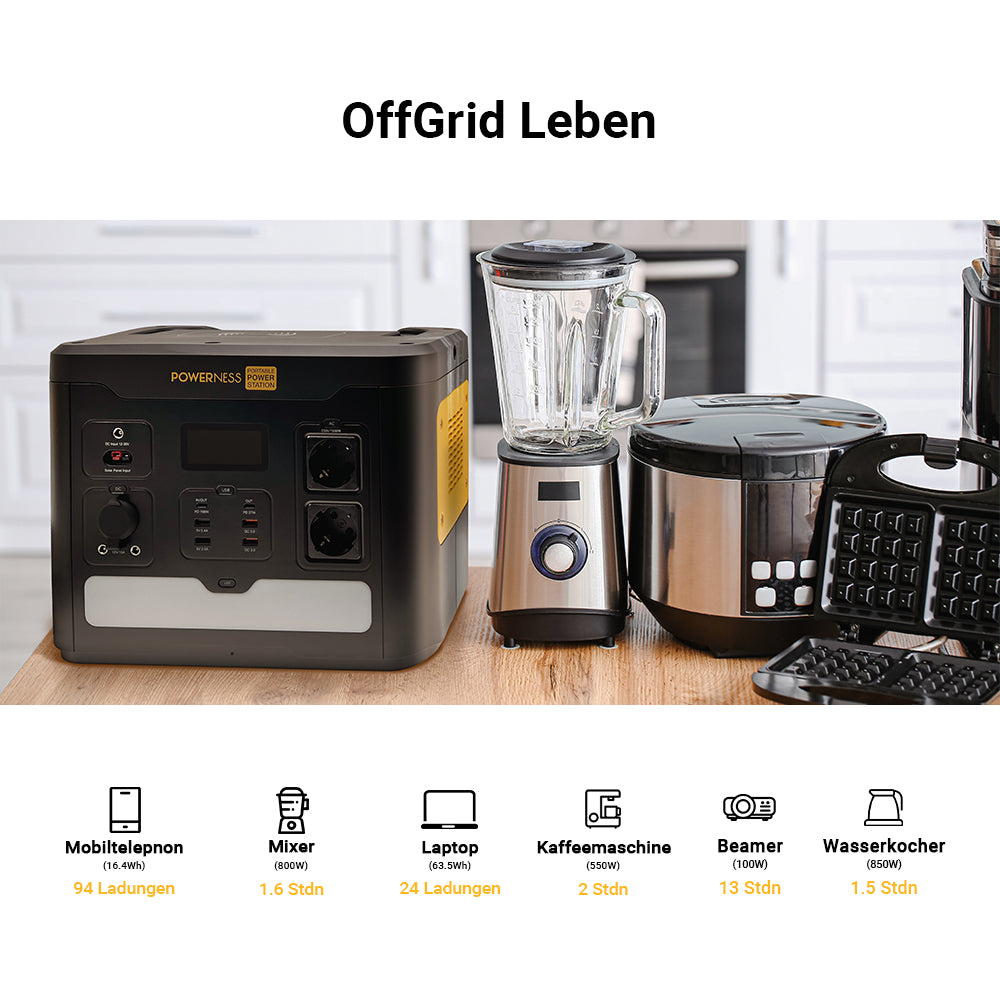 Powerness Hiker U1500 Tragbare Powerstation
