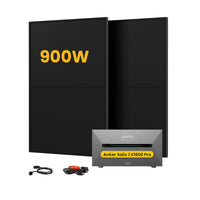 Anker SOLIX Solarbank 2 E1600 Pro All-in-One Speicher für Balkonkraftwerk, mit 2 x 450W Bifaziale Solarmodule,by Powerness