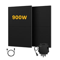 Growatt Balkon Zonnepanelen Set, 900/1000 Wp Bifaciale Zonnepanelen, 800 W Micro-Omvormer Aanbieding