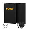 2 x 450Wp Bifaciale Full Black / Zonder montagesysteem / Zelf ophalen