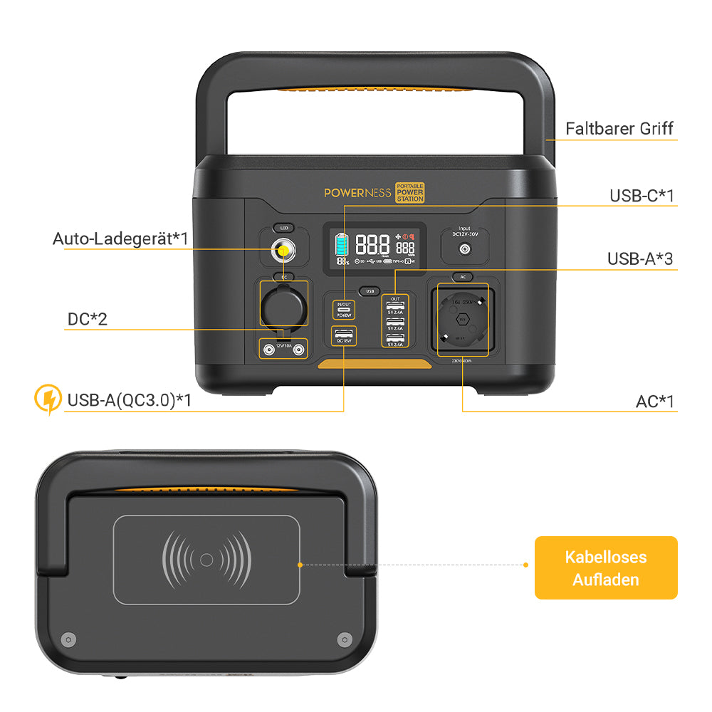 Powerness Hiker U500 Tragbare Powerstation